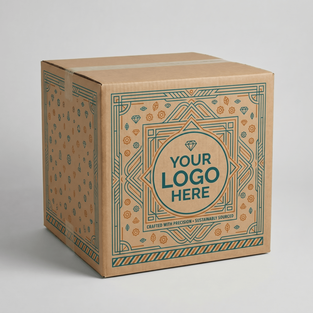 450mm Cube Heavy Duty Cardboard Box | 7mm Kraft Brown | 450L x 450W x 450H (mm)