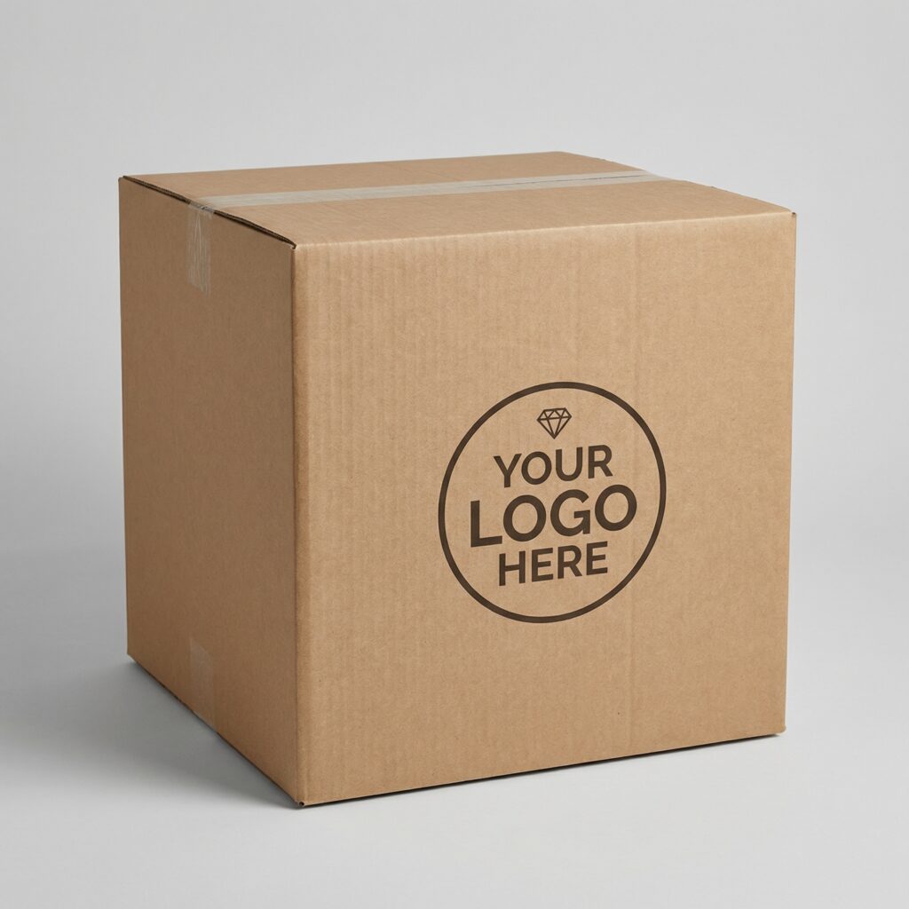 450mm Cube Heavy Duty Cardboard Box | 7mm Kraft Brown | 450L x 450W x 450H (mm) — printed