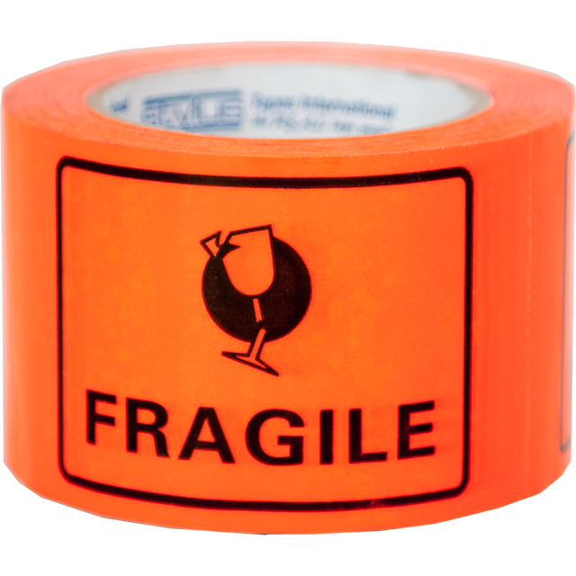 "Fragile" Printed Labels 100x75mm