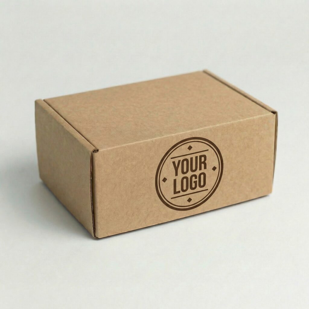 A5 Self-Locking Mailing Box | 2mm Recycled Brown | 225L x 155W x 100H (mm) — printed