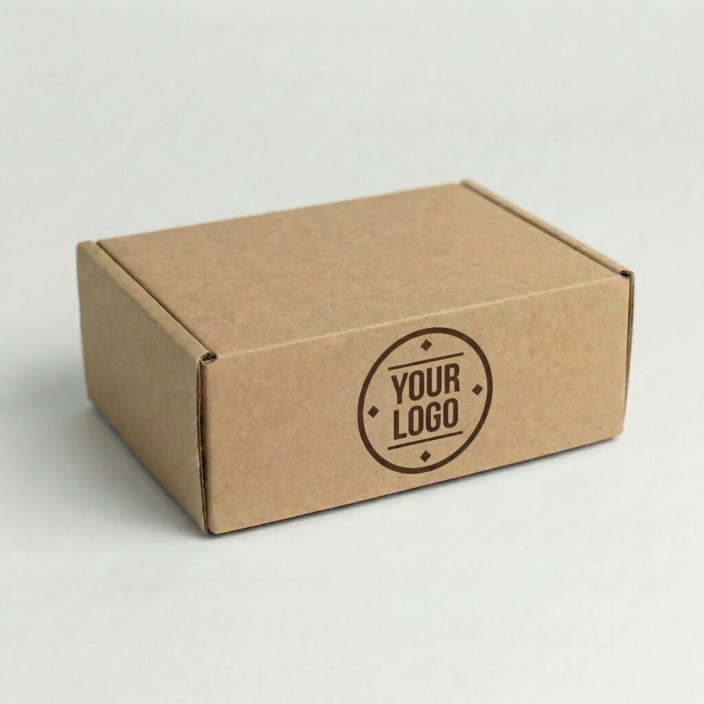 A5 Self-Locking Mailing Box | 2mm Recycled Brown | 225L x 155W x 75H (mm) — printed