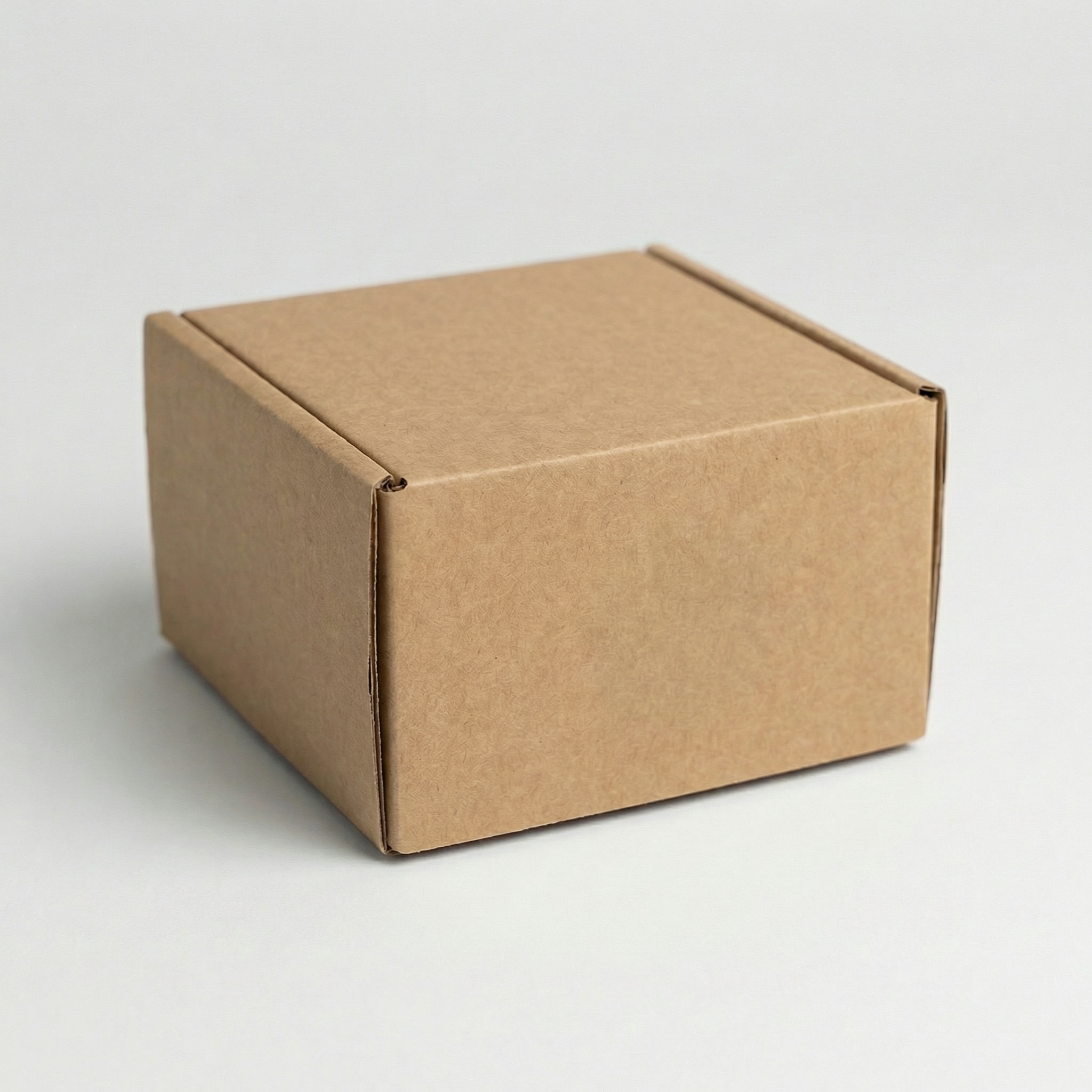 Self-Locking Mailing Box | Coaster | 2mm Recycled Brown | 105L x 105W x 35H (mm)