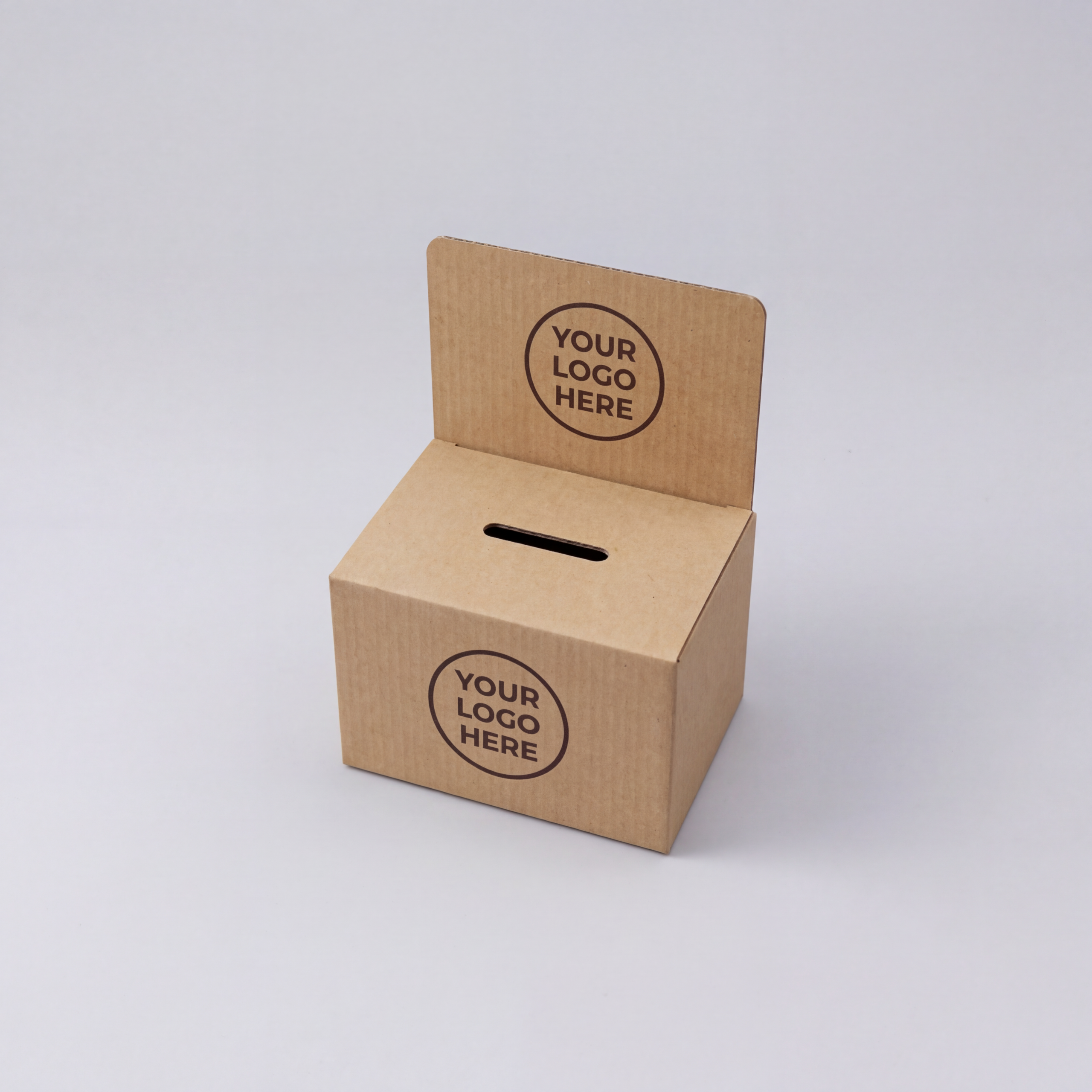 Kraft Brown Tabletop A4 Cardboard Entry Box | 2mm Kraft Brown | 305L x 215W x 215H (mm)