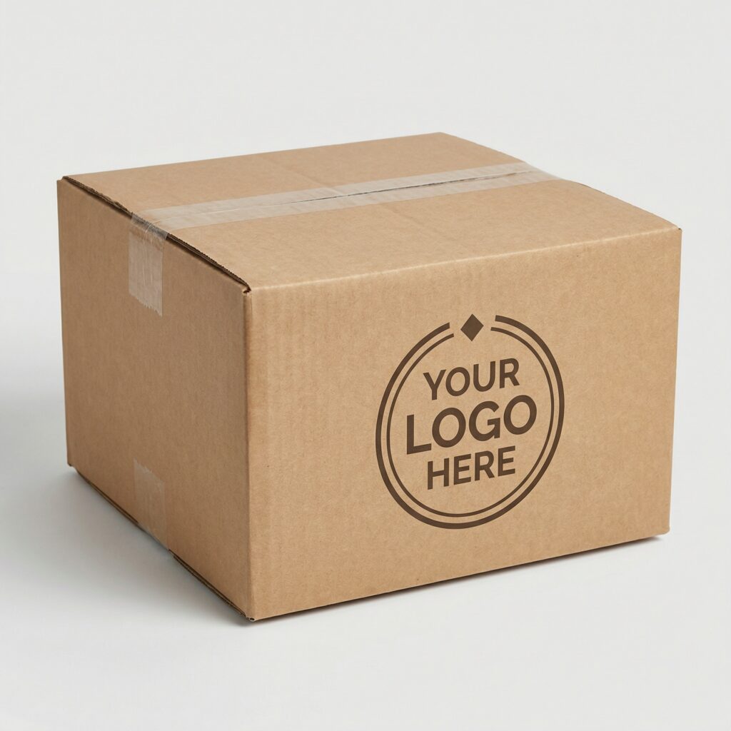 Square Cardboard Box (200mm Short) | 3mm Kraft Brown | 200L x 200W x 120H (mm)