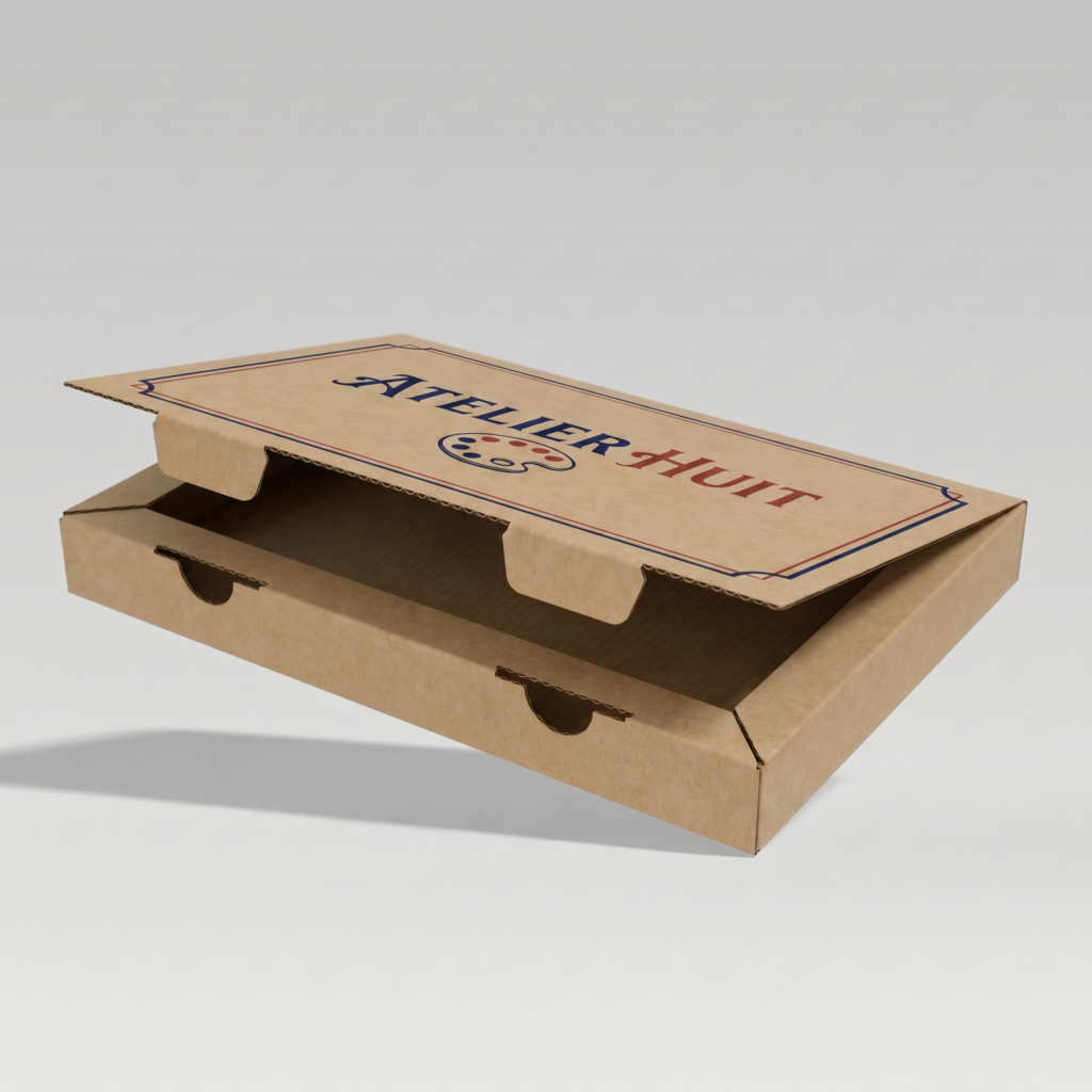 A5 Art Folder Box | 3mm Kraft Brown | 215L x 155W x 35H (mm)