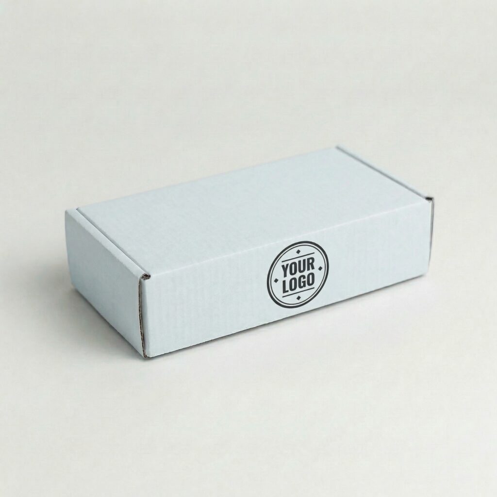 Self-Locking Mailing Box | 2mm White | 200L x 90W x 45H (mm)