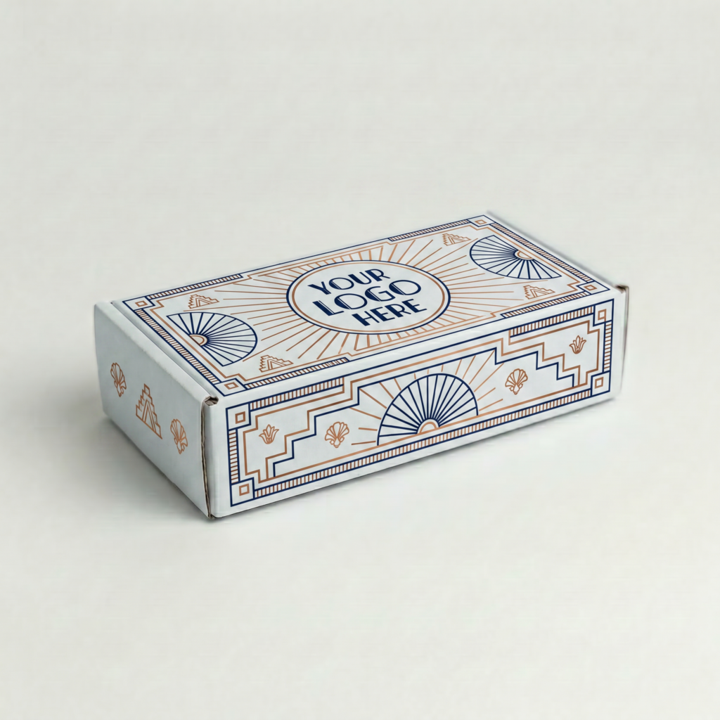 Self-Locking Mailing Box | 2mm White | 200L x 90W x 45H (mm)
