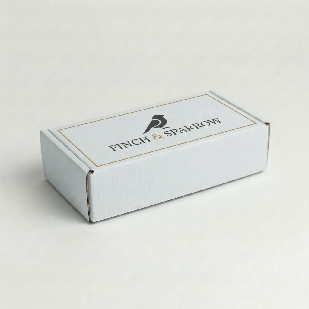 Self-Locking Mailing Box | 2mm White | 200L x 90W x 45H (mm)