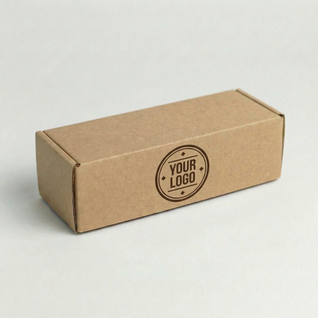 Self-Locking Mailing Box | 2mm Recycled Brown | 260L x 120W x 60H (mm) — printed