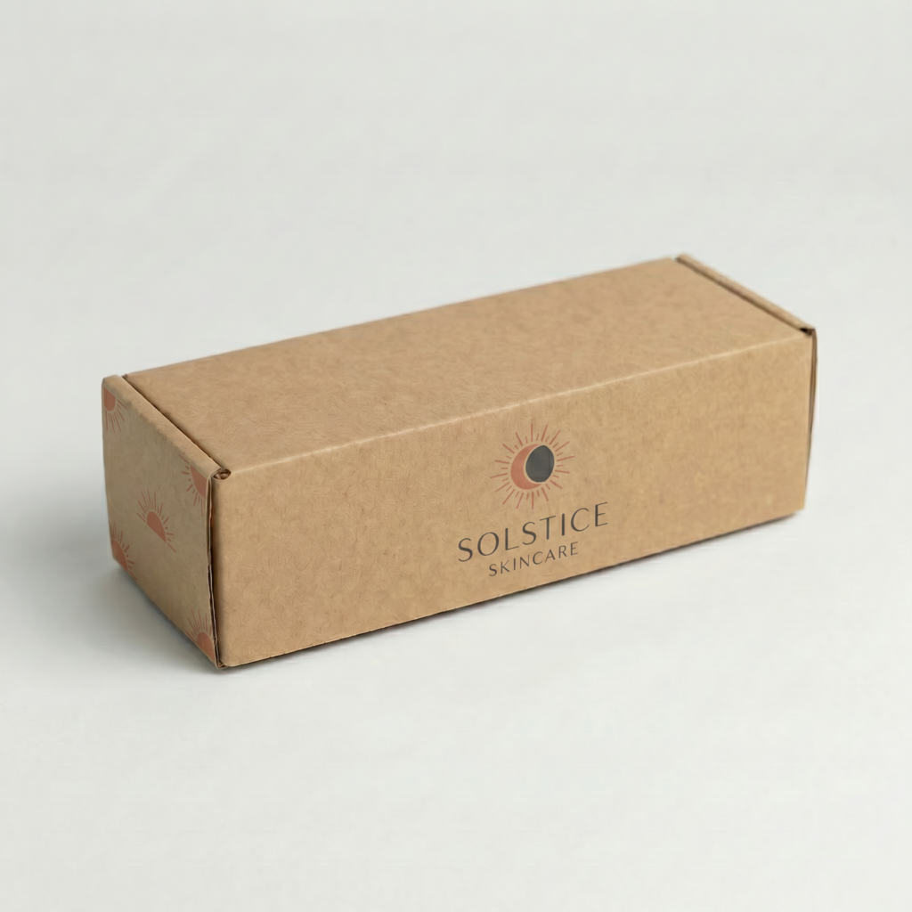 Self-Locking Mailing Box | 2mm Recycled Brown | 260L x 120W x 60H (mm) — printed