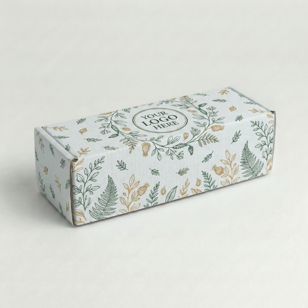 Self-Locking Mailing Box | 2mm White | 260L x 120W x 60H (mm) — printed