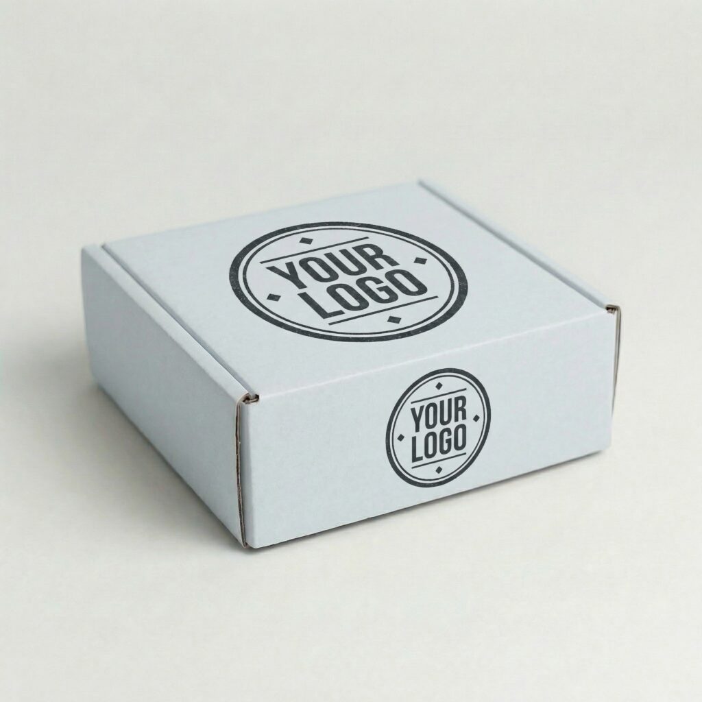 Self-Locking Mailing Box | 2mm White | 150L x 150W x 60H (mm) — printed