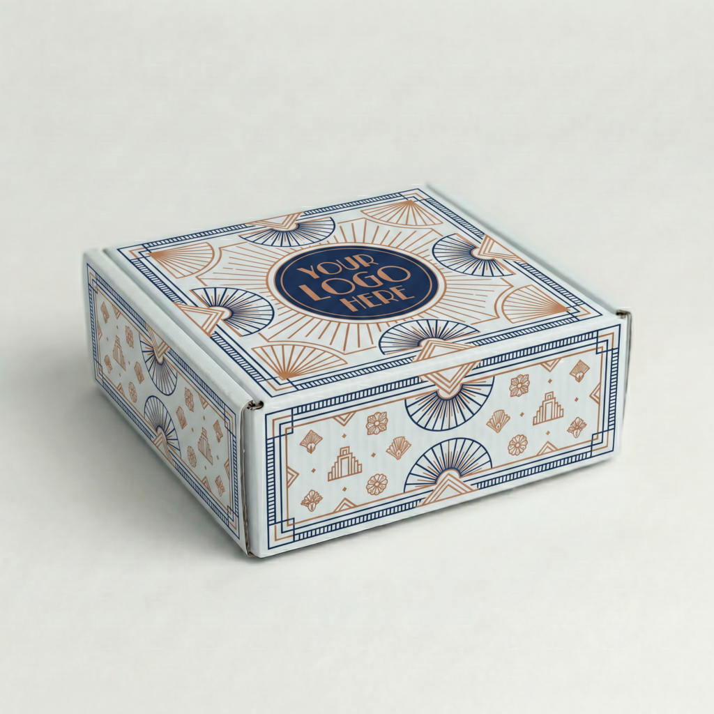 Self-Locking Mailing Box | 2mm White | 150L x 150W x 60H (mm) — printed