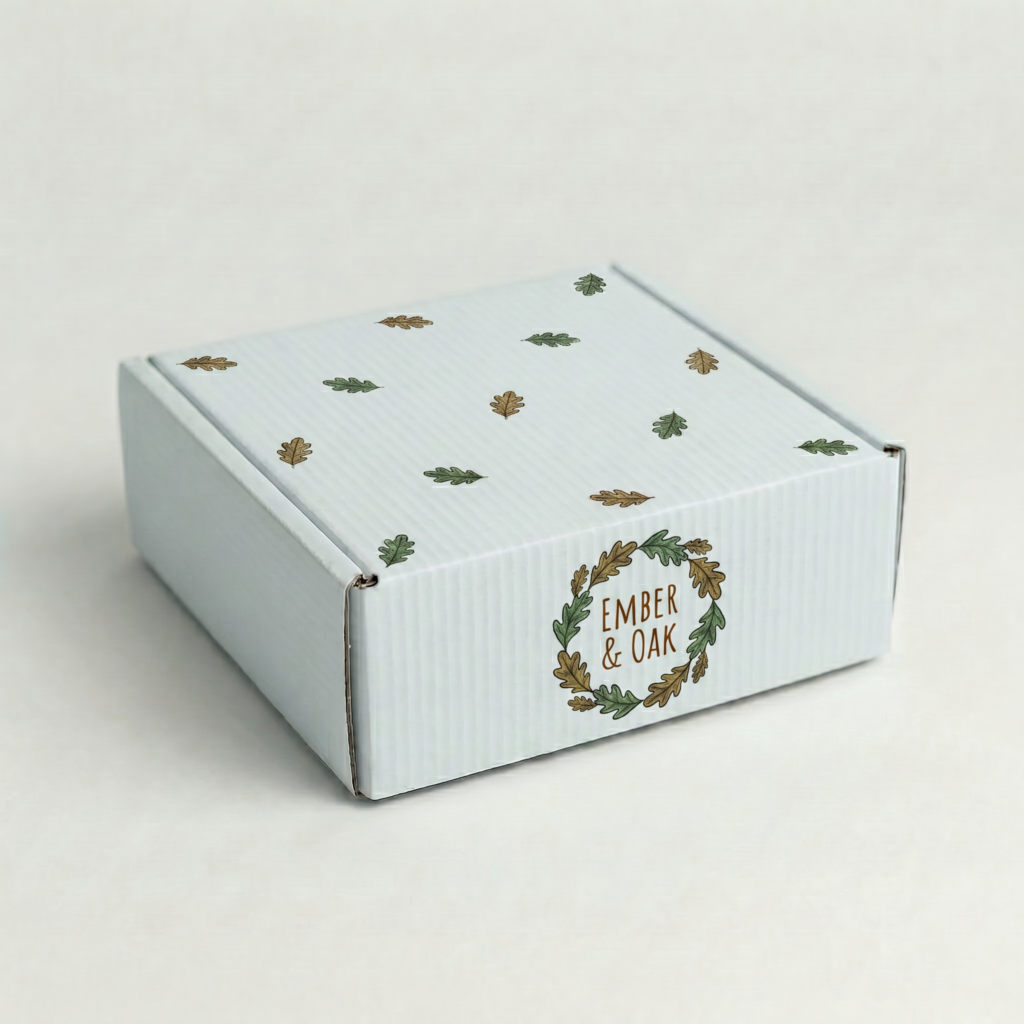 Self-Locking Mailing Box | 2mm White | 150L x 150W x 60H (mm) — printed