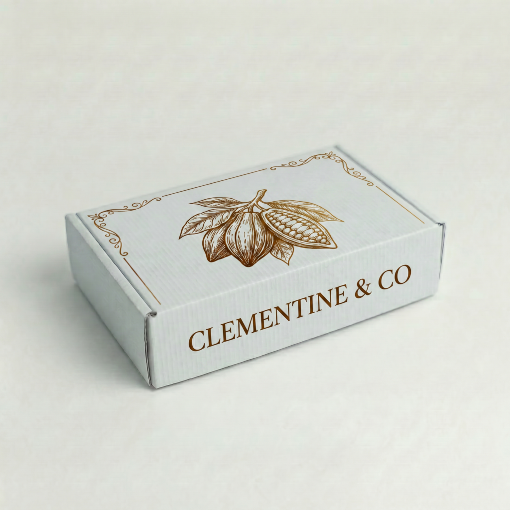 Self-Locking Mailing Box | 2mm White | 210L x 120W x 60H (mm) — printed
