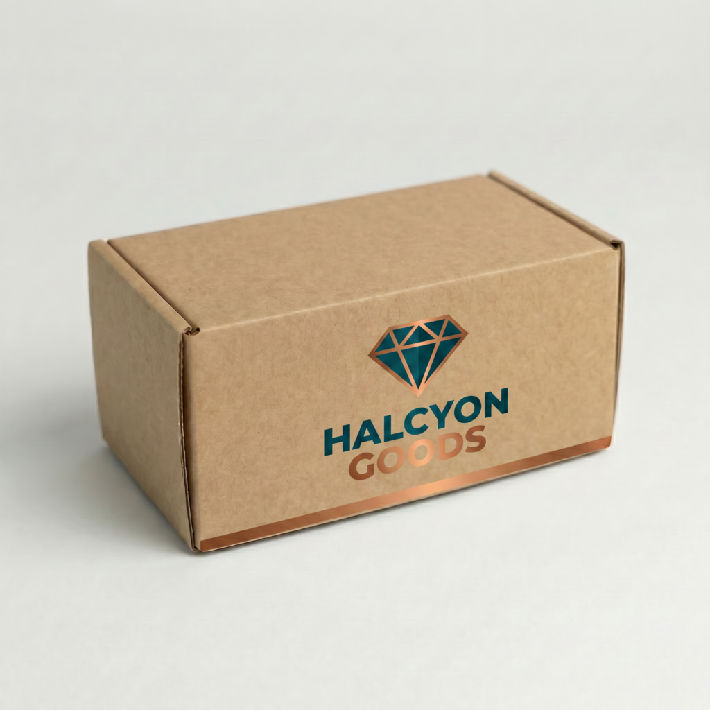 Self-Locking Mailing Box | 2mm Recycled Brown | 200L x 100W x 100H (mm) — printed