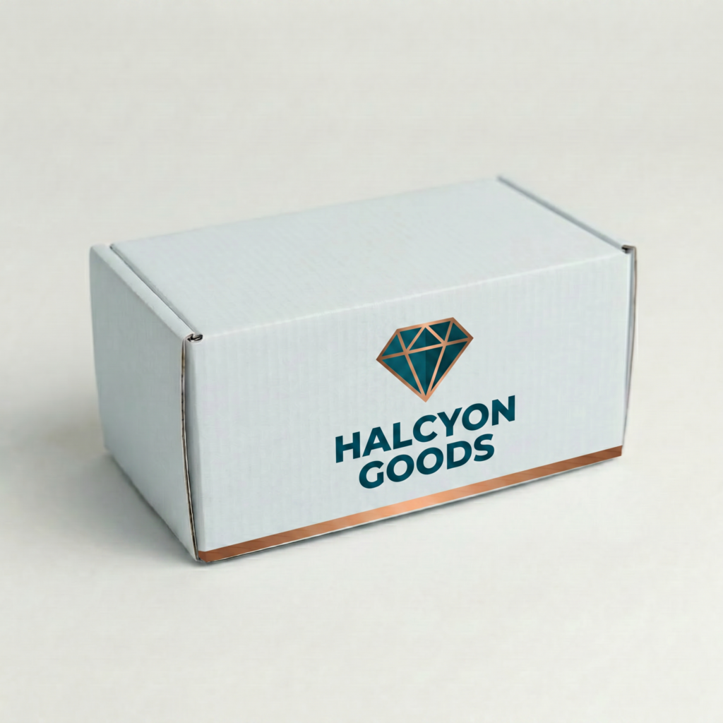 Self-Locking Mailing Box | 2mm White | 200L x 100W x 100H (mm) — printed