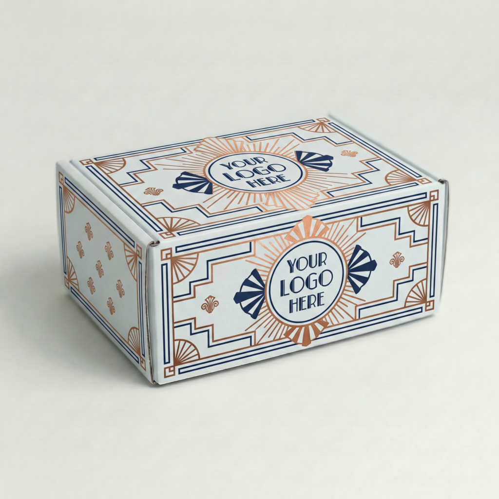 A5 Self-Locking Mailing Box | 2mm White | 225L x 155W x 100H (mm) — printed