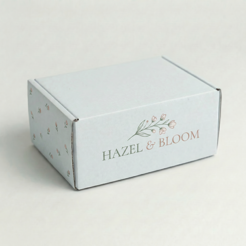 A5 Self-Locking Mailing Box | 2mm White | 225L x 155W x 100H (mm) — printed