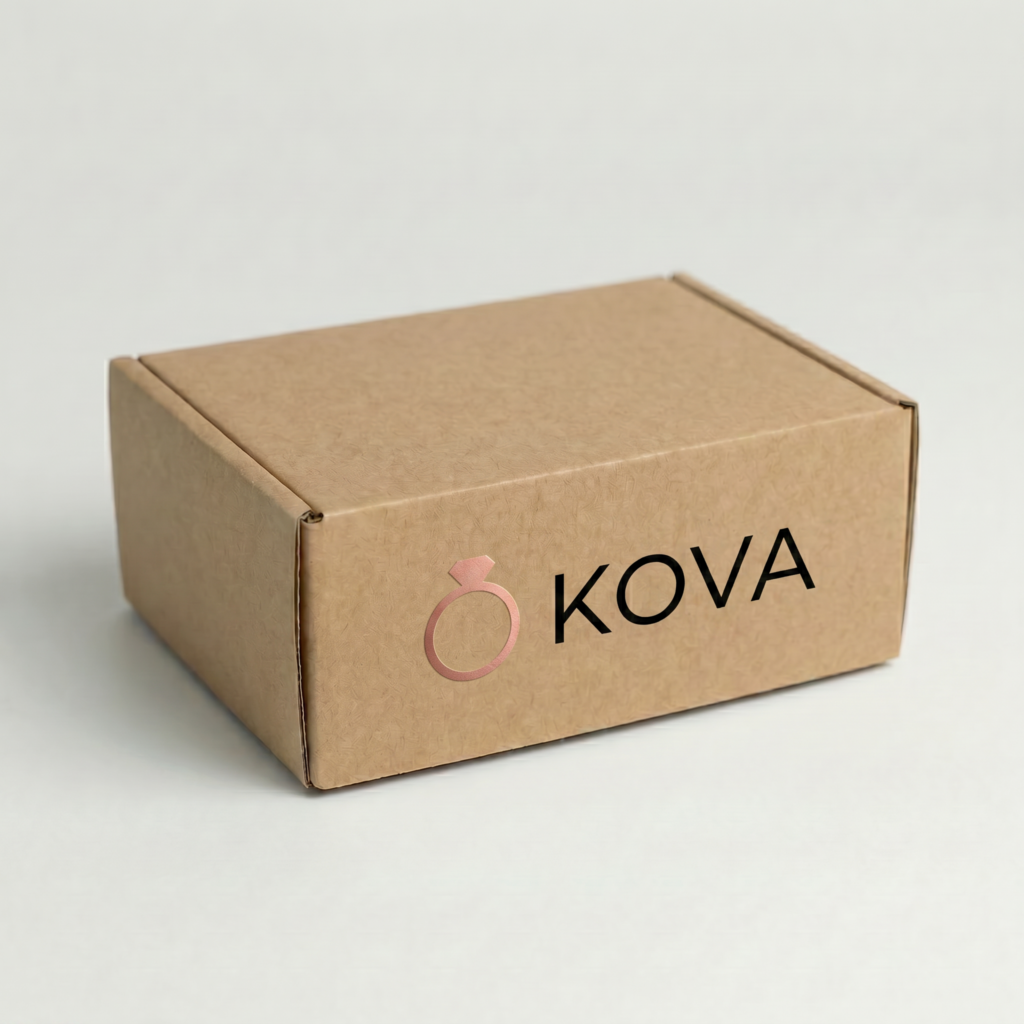 A5 Self-Locking Mailing Box | 2mm Recycled Brown | 225L x 155W x 50H (mm) — printed