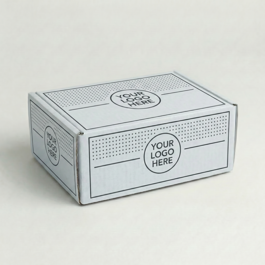 A5 Self-Locking Mailing Box | 2mm White | 225L x 155W x 50H (mm) — printed