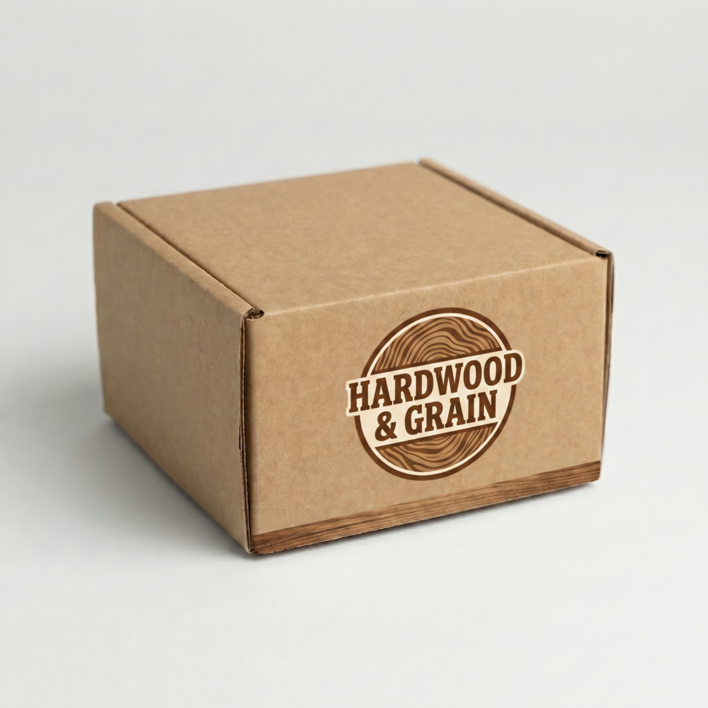 Self-Locking Mailing Box | Coaster | 2mm Recycled Brown | 105L x 105W x 35H (mm)