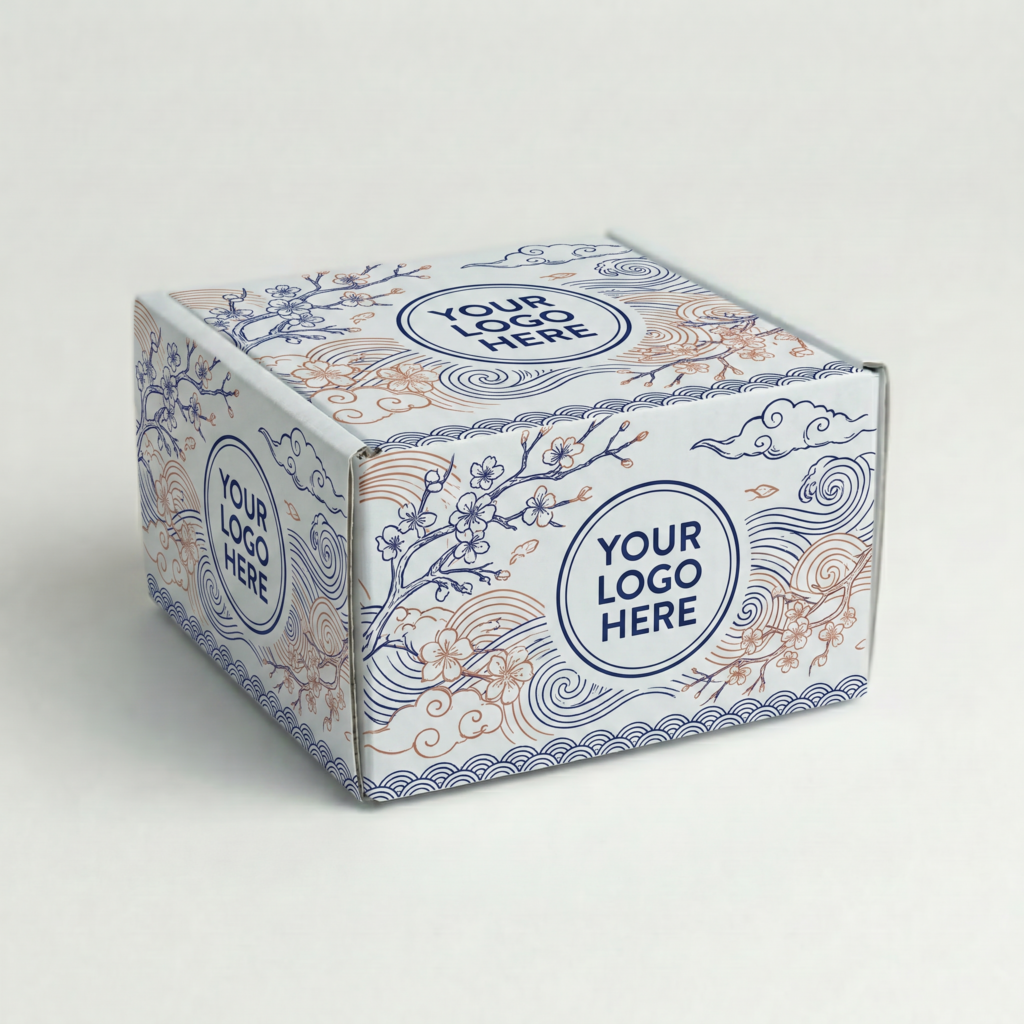 Self-Locking Mailing Box | Mug | 2mm White | 120L x 100W x 105H (mm)