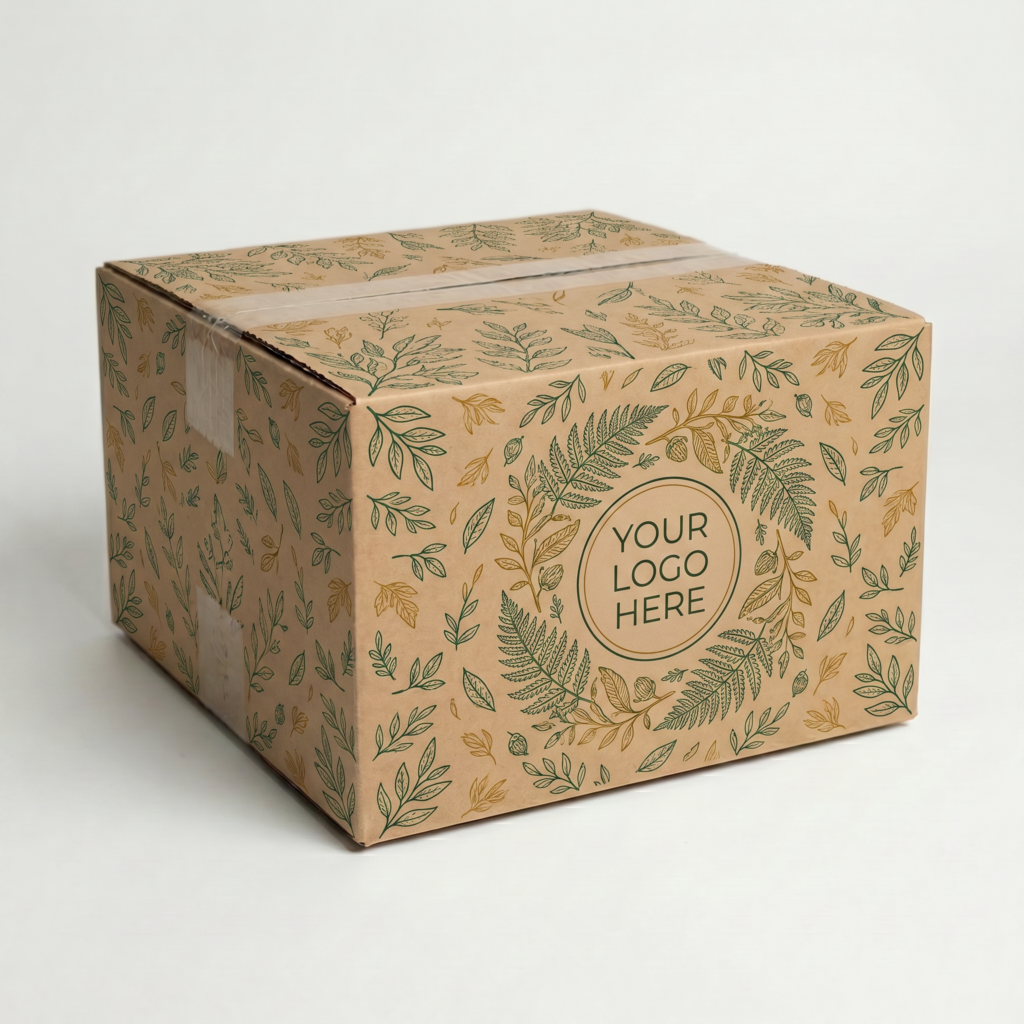 Square Cardboard Box (250mm Short) | 3mm Kraft Brown | 250L x 250W x 110H (mm)