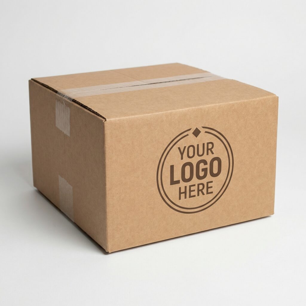 Square Cardboard Box (250mm Short) | 3mm Kraft Brown | 250L x 250W x 110H (mm)