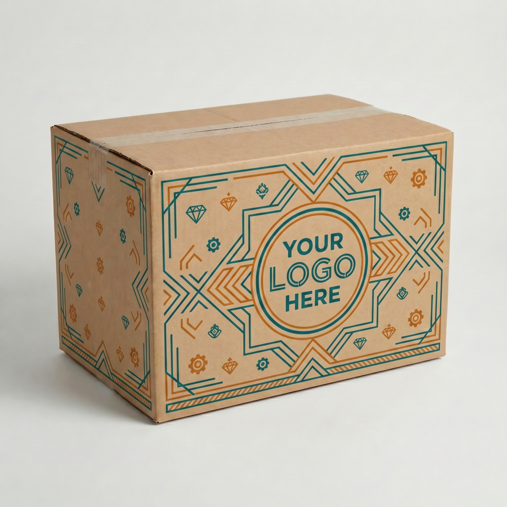 Cardboard Beer Box | 3mm Kraft Brown | 383L x 262W x 245H (mm)