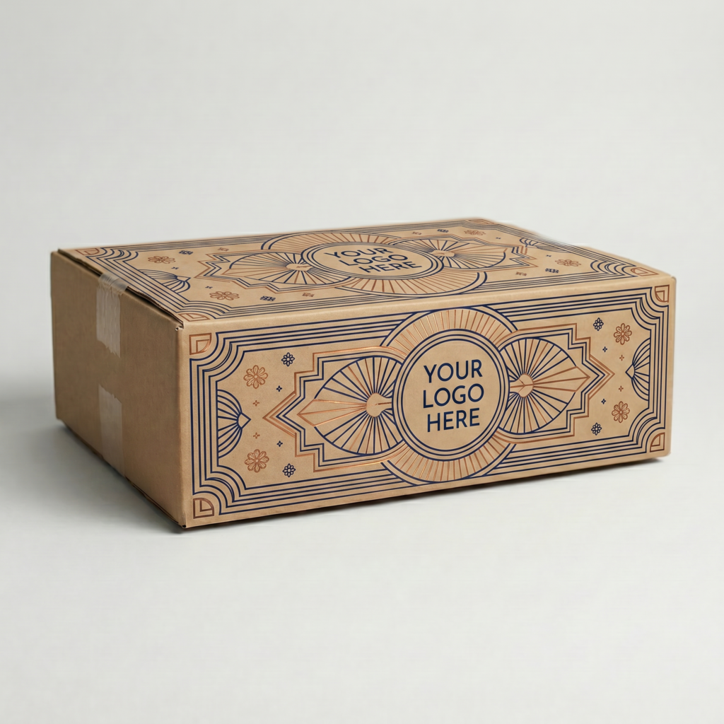 Manila Short Cardboard Box | 3mm Kraft Brown | 330L x 250W x 120H (mm)