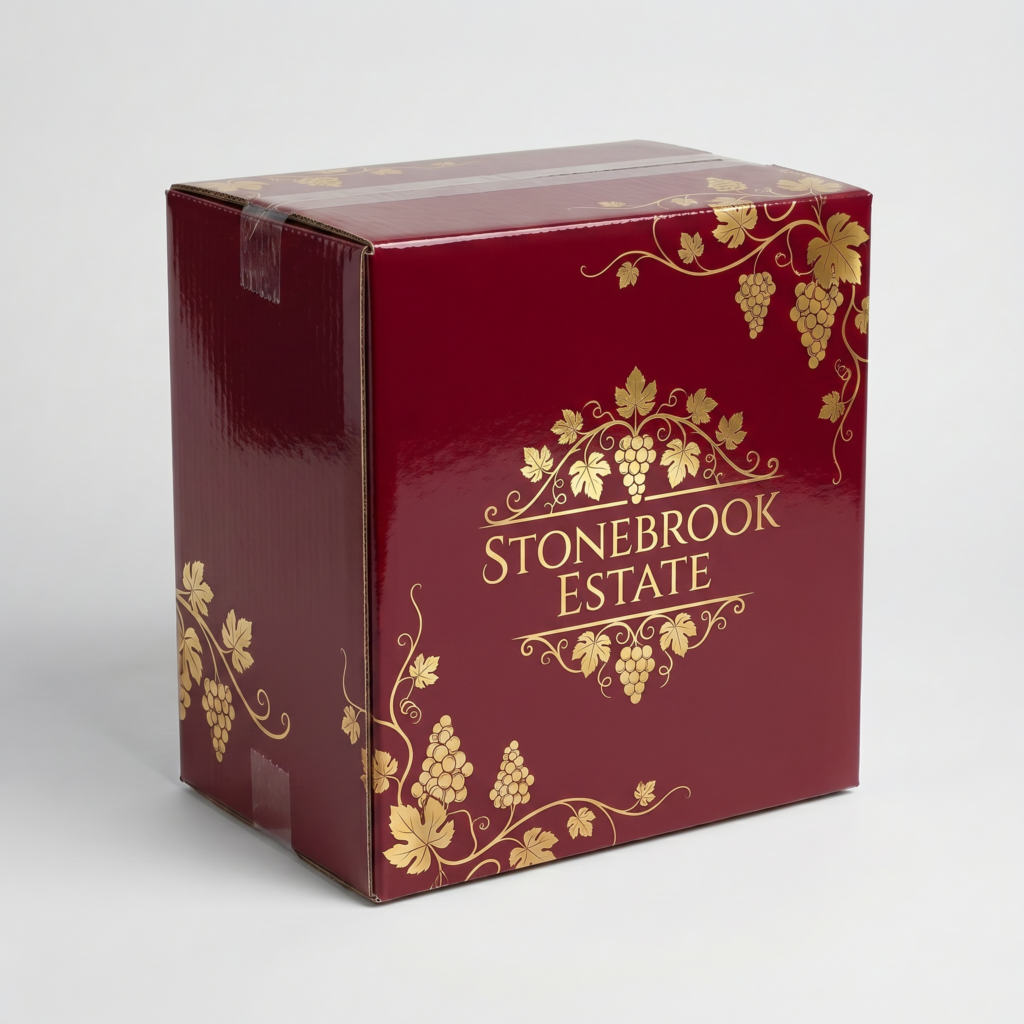 Premium Heavy Duty Wine Shipper Box | 2 Pack | 7mm Kraft Brown | 90 (Diameter) x 320H (mm)
