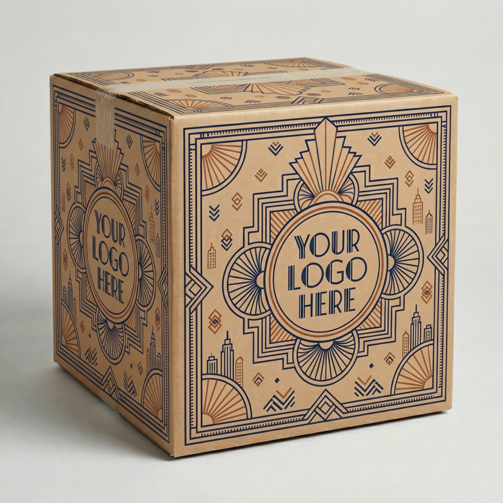 500mm Cube Heavy Duty Cardboard Box | 7mm Kraft Brown | 500L x 500W x 500H (mm) — printed