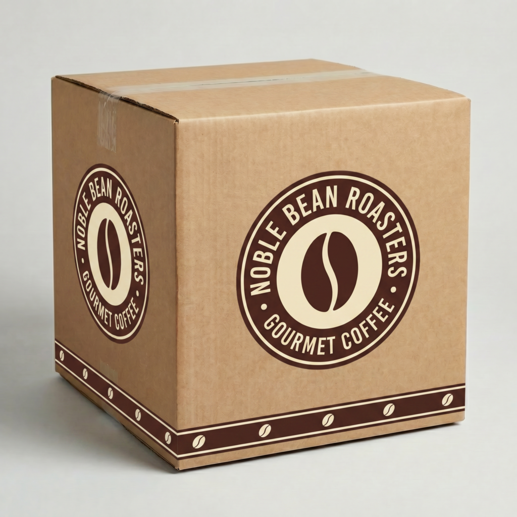 500mm Cube Heavy Duty Cardboard Box | 7mm Kraft Brown | 500L x 500W x 500H (mm) — printed