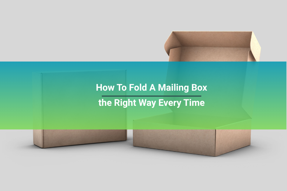 how to fold a mailing box