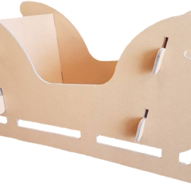 Cardboard Sleigh