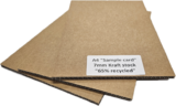Pad A4-K7: 297x210mm BROWN KRAFT 7mm thick Cardboard (40 pce pack)