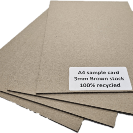 2mm Recycled Brown (B2) Cardboard Sheet: 1575 x 2175mm