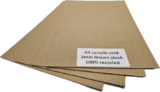 Pad A5-B2: 210x148mm BROWN 2mm Thick Cardboard Pads (100pce pack)