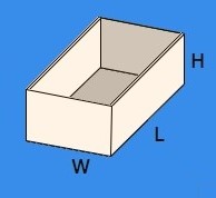 Line Drawing of Square Tray Design