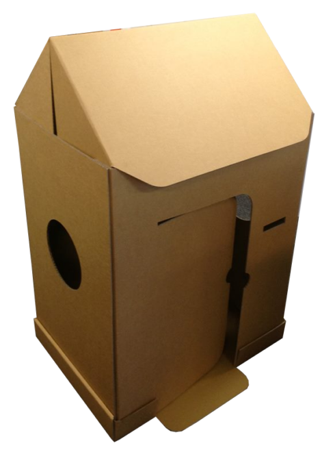 cardboard-cubby