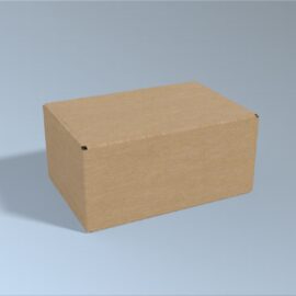 Square A5 Plus Cardboard Box | 3mm Kraft Brown | 245L x 165W x 110H (mm)