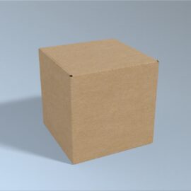 250mm Cube Cardboard Box | 3mm Kraft Brown | 250L x 250W x 250H (mm)