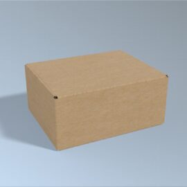 Medium Cardboard Post Box | 4mm Recycled Brown | 244L x 195W x 106H (mm)