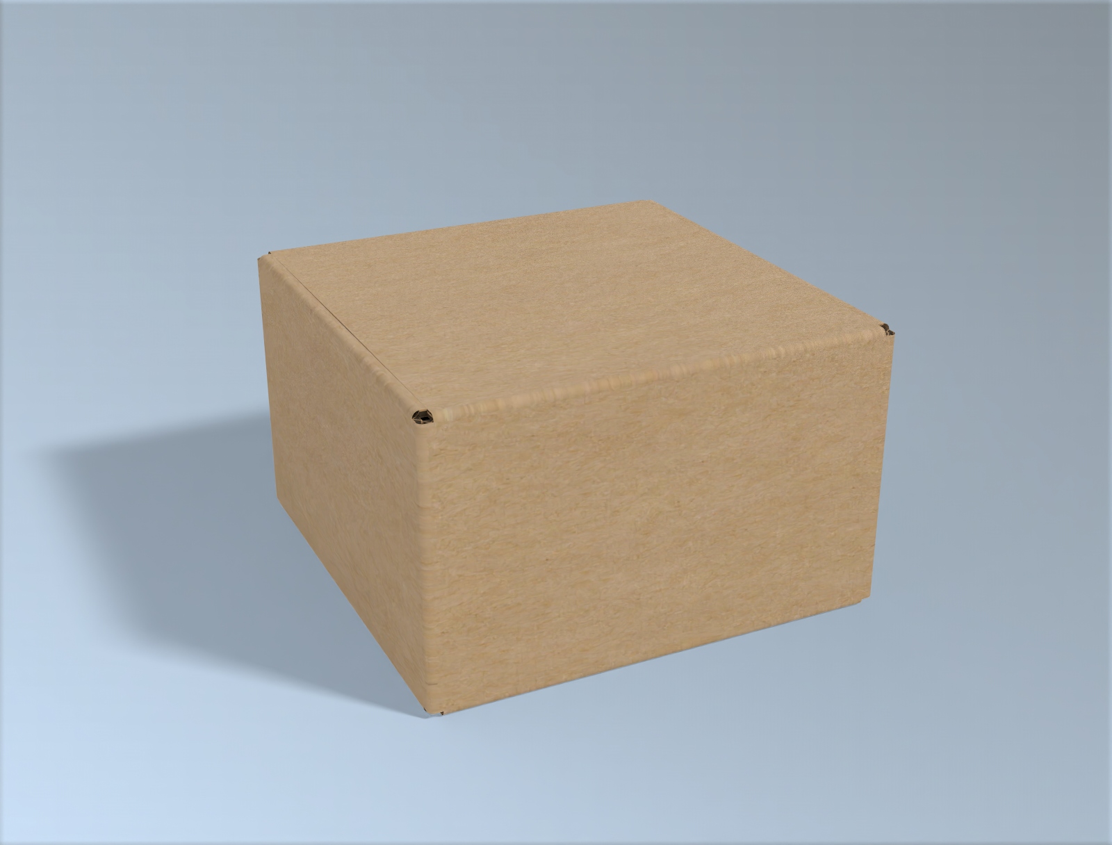 Square Cardboard Box (150mm Short) | 3mm Kraft Brown | 150L x 150W x 100H (mm)