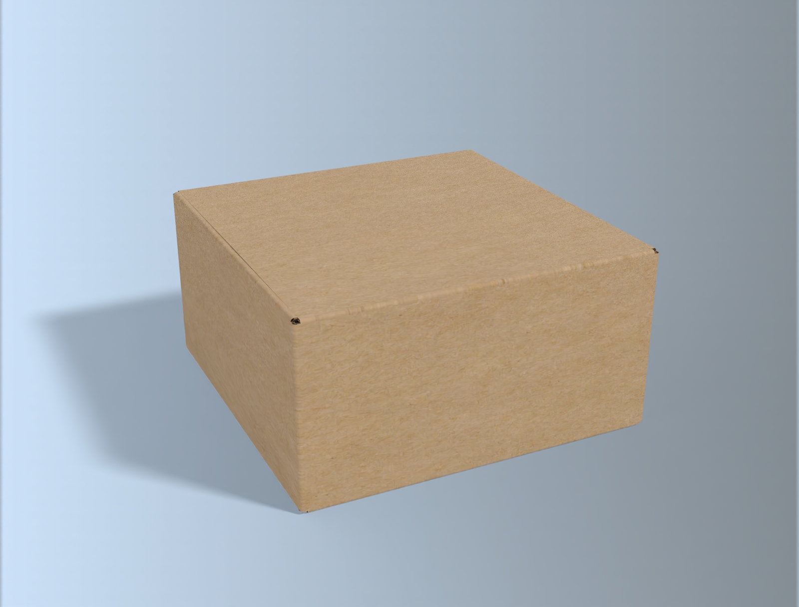 400mm Square Cardboard Box | 4mm Kraft Brown | 400L x 400W x 200H (mm)
