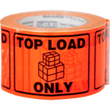 "Top Load Only" Printed Labels 100x75mm