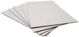 PAD A2-W3: 594X420MM WHITE 3MM THICK CARDBOARD (28 PACK)