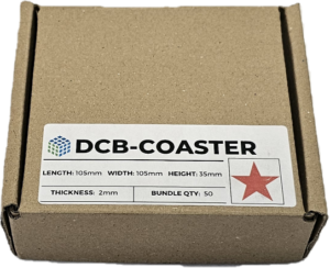 DCB-COASTER-Brown: 105-105-35