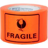 "Fragile" Printed Labels 100x75mm